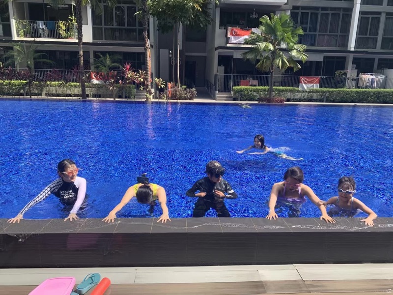 Competitive swimming training