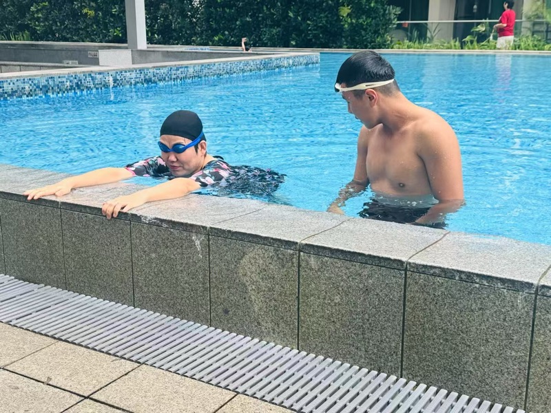 Swimming safety training